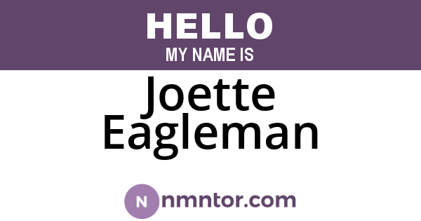 Joette Eagleman