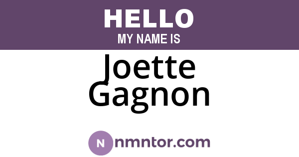 Joette Gagnon