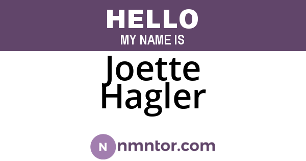Joette Hagler