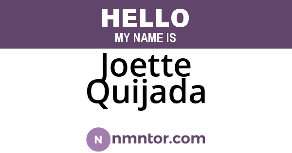Joette Quijada