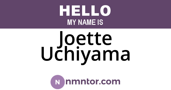 Joette Uchiyama
