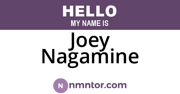 Joey Nagamine