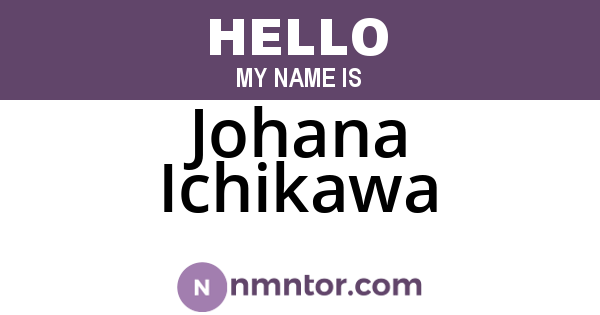 Johana Ichikawa