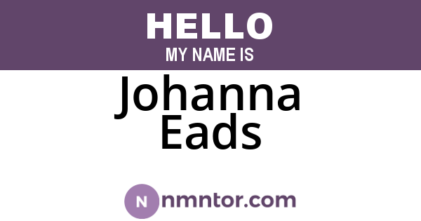 Johanna Eads