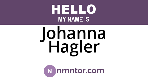 Johanna Hagler