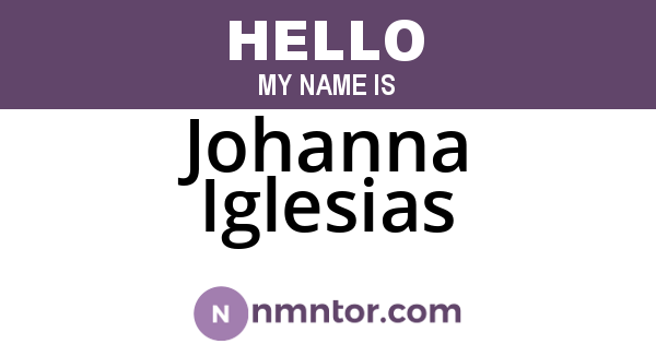 Johanna Iglesias