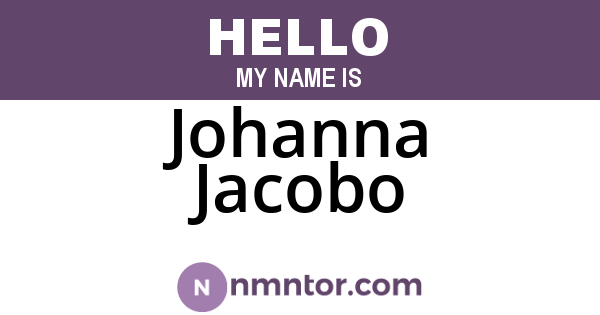Johanna Jacobo