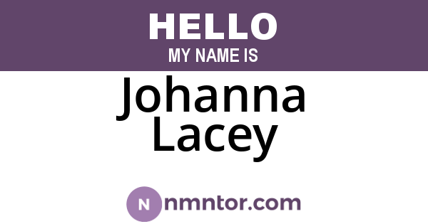 Johanna Lacey