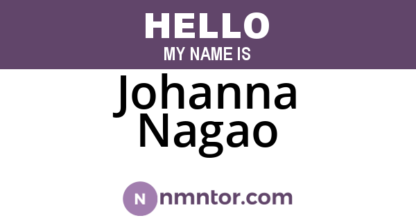 Johanna Nagao