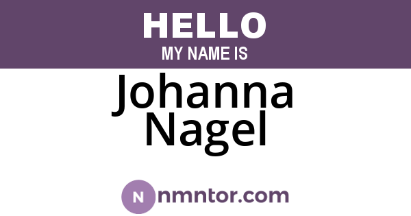 Johanna Nagel