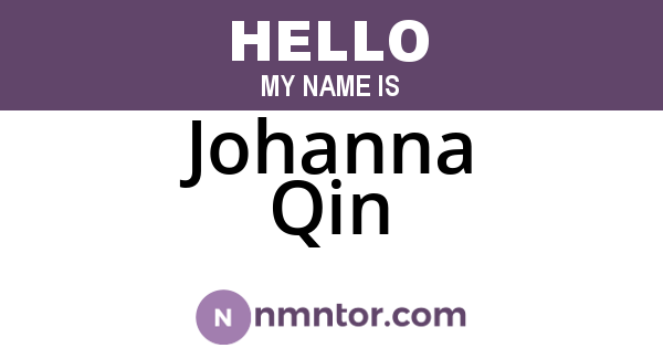 Johanna Qin