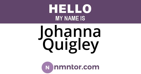 Johanna Quigley