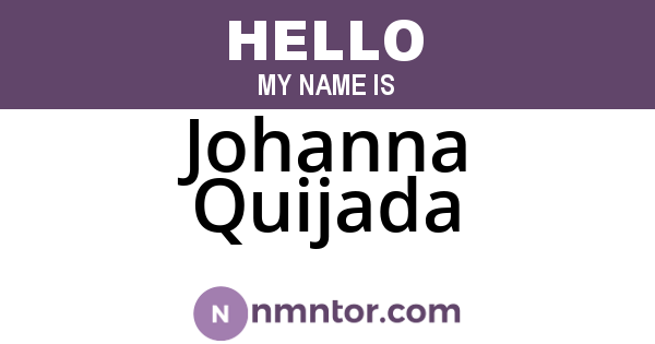 Johanna Quijada