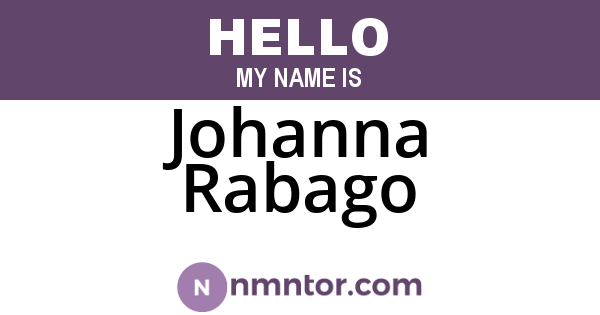 Johanna Rabago