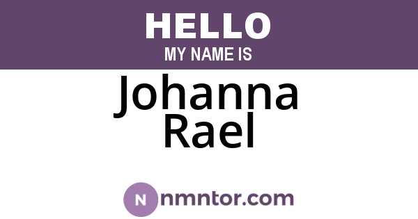 Johanna Rael