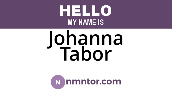 Johanna Tabor
