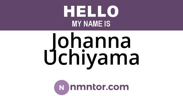 Johanna Uchiyama