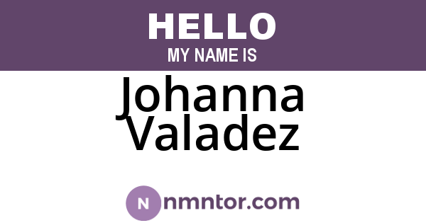 Johanna Valadez