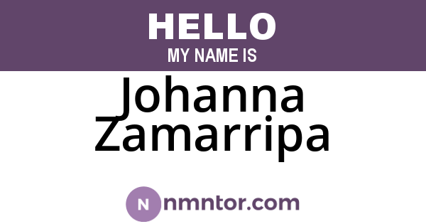 Johanna Zamarripa