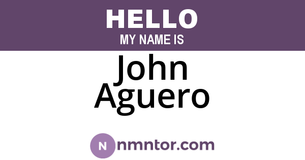 John Aguero