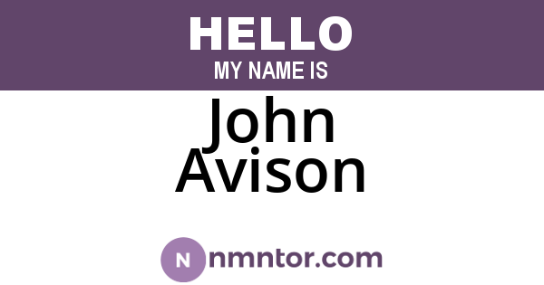 John Avison