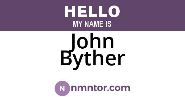John Byther