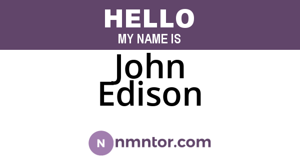John Edison