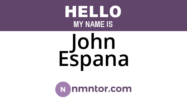 John Espana