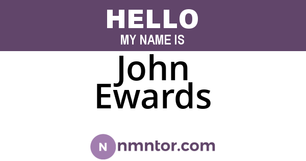 John Ewards