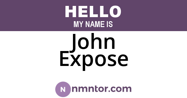 John Expose