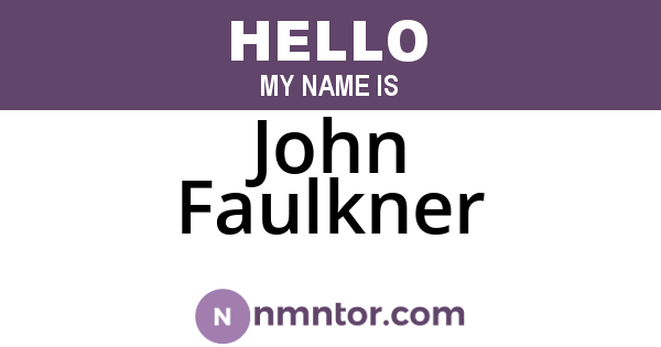 John Faulkner