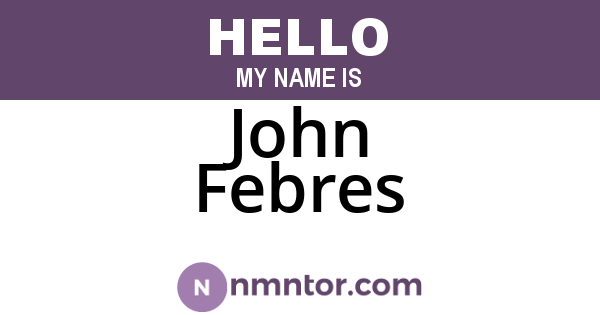 John Febres