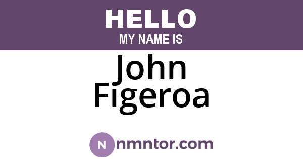 John Figeroa