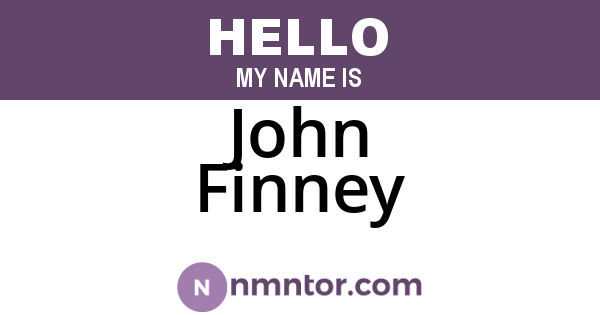 John Finney