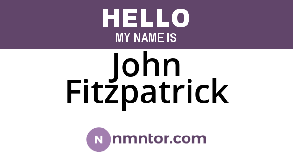 John Fitzpatrick