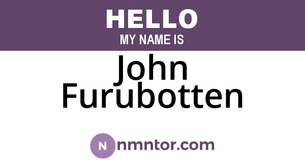 John Furubotten