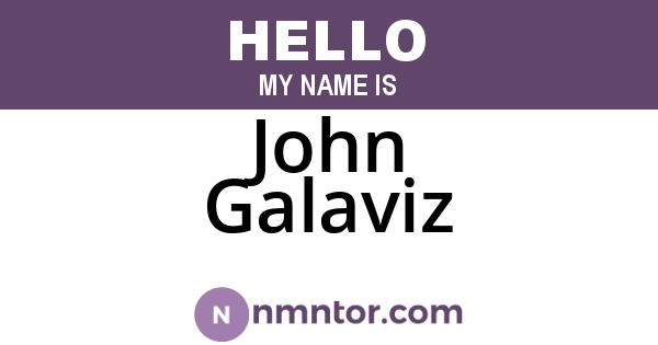 John Galaviz