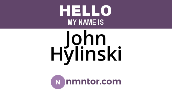 John Hylinski