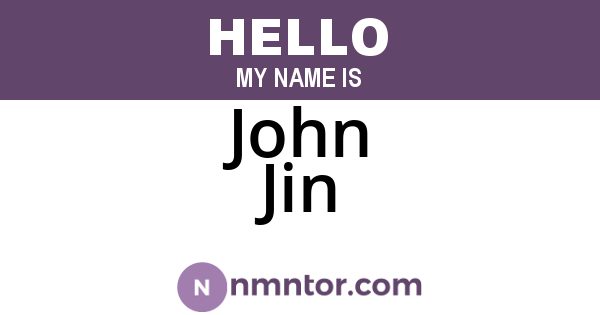 John Jin