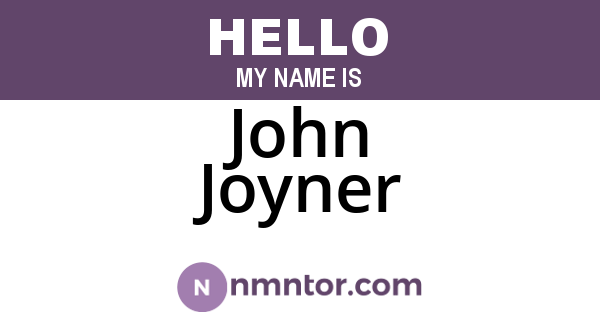 John Joyner