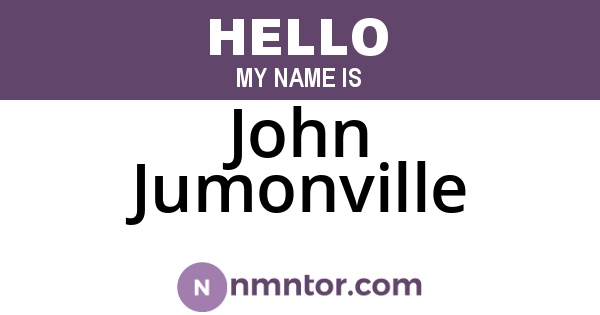 John Jumonville