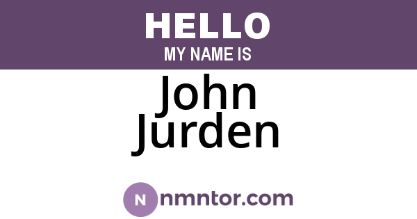 John Jurden