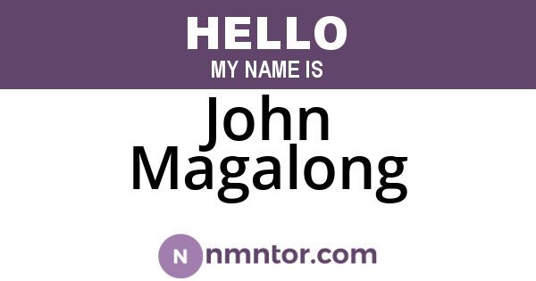 John Magalong
