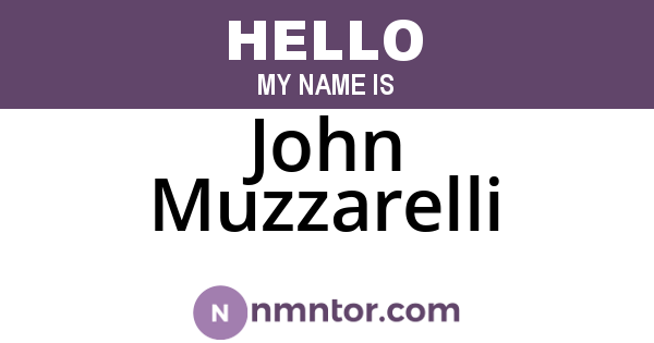 John Muzzarelli