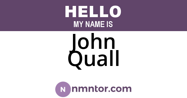 John Quall