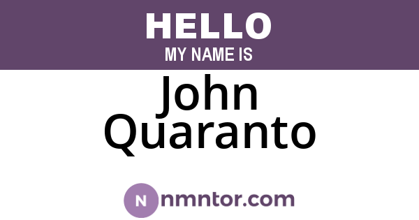 John Quaranto