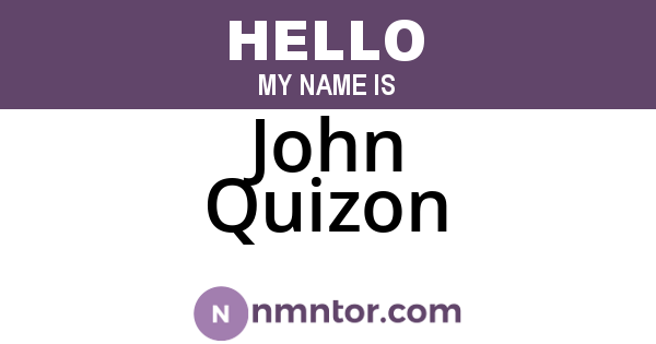 John Quizon