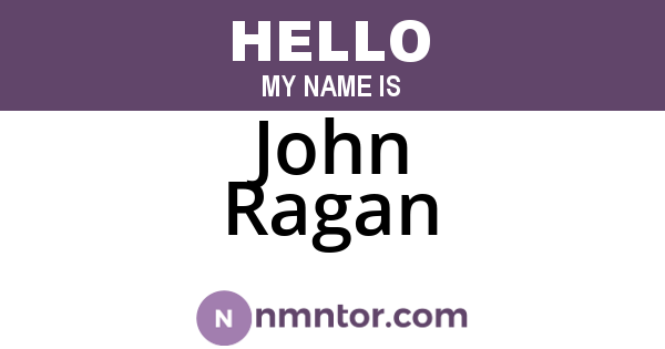 John Ragan