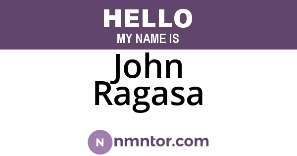 John Ragasa