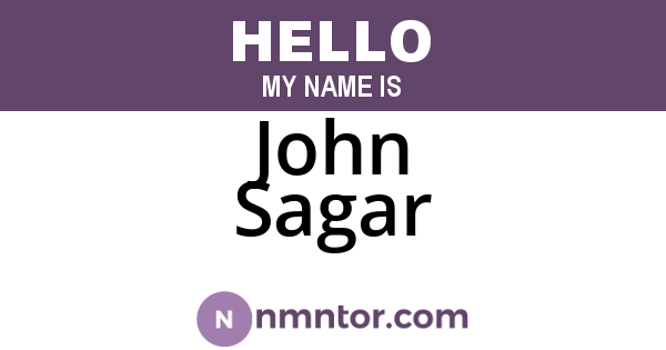 John Sagar